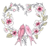 Twitterpated Lovebirds in Bloom