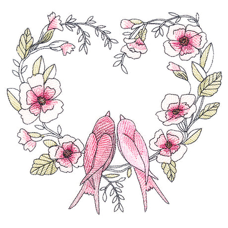 Twitterpated Lovebirds in Bloom