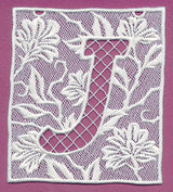 Bunting Letter J (Lace)