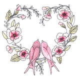 Twitterpated Lovebirds in Bloom