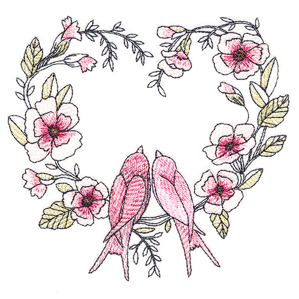 Twitterpated Lovebirds in Bloom