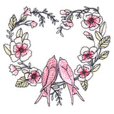 Twitterpated Lovebirds in Bloom