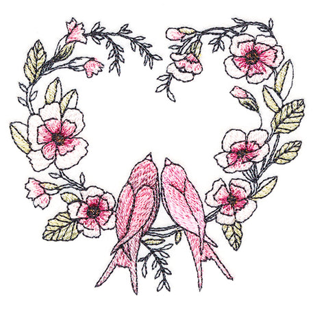 Twitterpated Lovebirds in Bloom