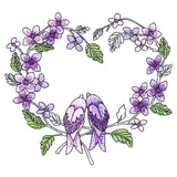 Smitten Lovebirds in Bloom