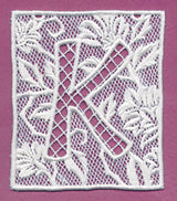 Bunting Letter K (Lace)