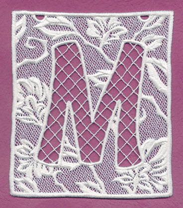 Bunting Letter M (Lace)