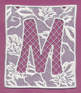 Bunting Letter M (Lace)