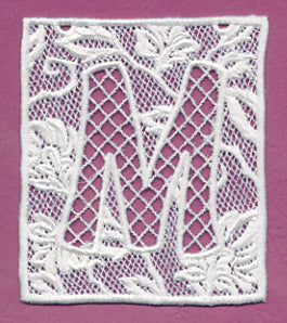 Bunting Letter M (Lace)