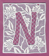 Bunting Letter N (Lace)