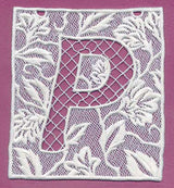 Bunting Letter P (Lace)