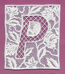 Bunting Letter P (Lace)