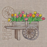 Fresh Tulip Cart Medley