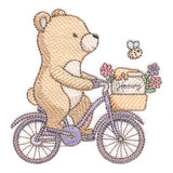 Sweet Storybook Bear on Bike