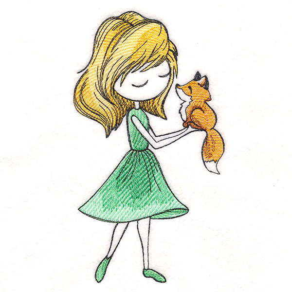 Spring Breeze Beauty with Fox