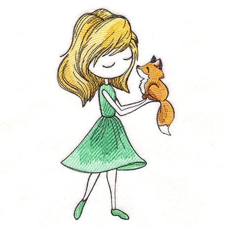 Spring Breeze Beauty with Fox