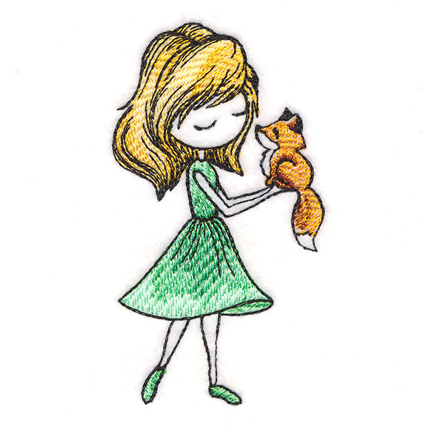 Spring Breeze Beauty with Fox