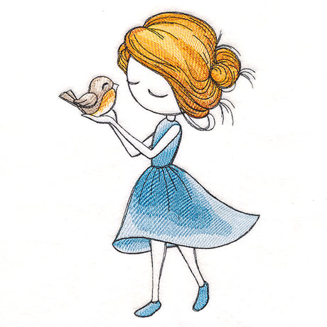 Spring Breeze Beauty with Bird