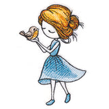 Spring Breeze Beauty with Bird