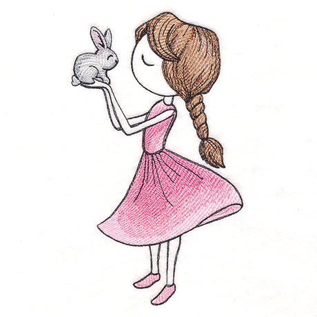 Spring Breeze Beauty with Bunny