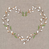 Delicate Pussy Willow Heart Wreath