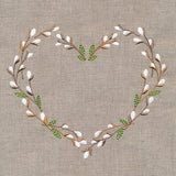 Delicate Pussy Willow Heart Wreath