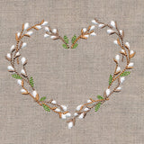 Delicate Pussy Willow Heart Wreath