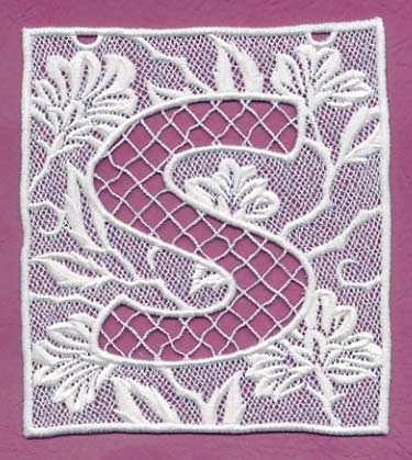Bunting Letter S (Lace)