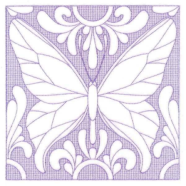Butterfly Beauty Square 1 (Trapunto)