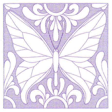 Butterfly Beauty Square 1 (Trapunto)