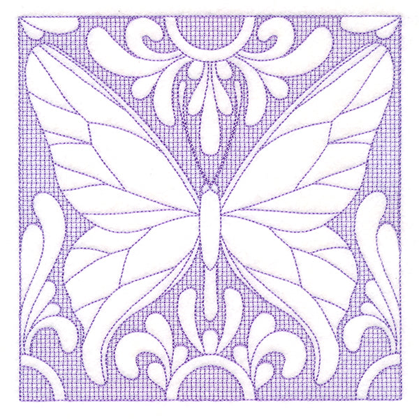 Butterfly Beauty Square 1 (Trapunto)