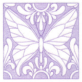 Butterfly Beauty Square 1 (Trapunto)