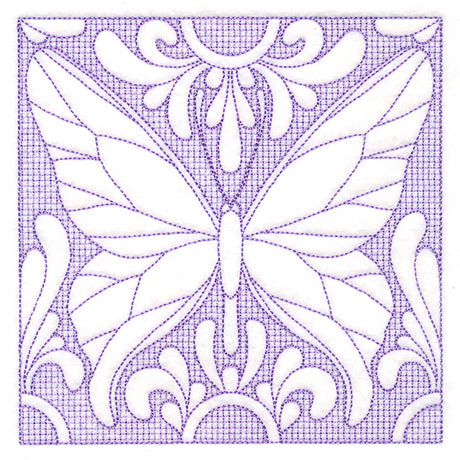 Butterfly Beauty Square 1 (Trapunto)