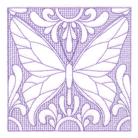 Butterfly Beauty Square 1 (Trapunto)