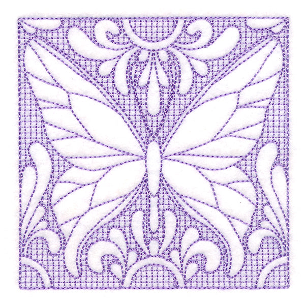 Butterfly Beauty Square 1 (Trapunto)