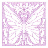 Butterfly Beauty Square 2 (Trapunto)