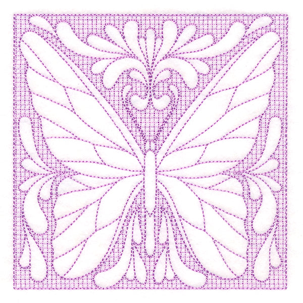 Butterfly Beauty Square 2 (Trapunto)