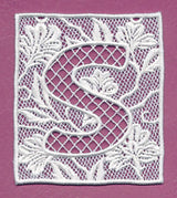 Bunting Letter S (Lace)