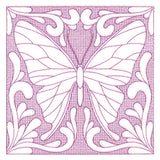 Butterfly Beauty Square 3 (Trapunto)
