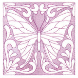 Butterfly Beauty Square 3 (Trapunto)