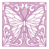 Butterfly Beauty Square 3 (Trapunto)