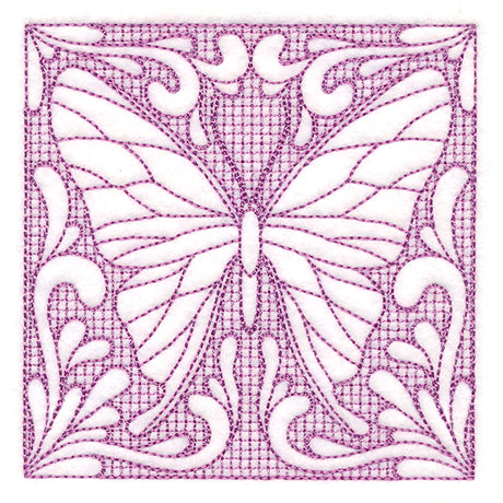 Butterfly Beauty Square 3 (Trapunto)