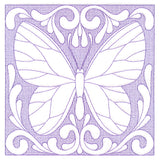 Butterfly Beauty Square 4 (Trapunto)