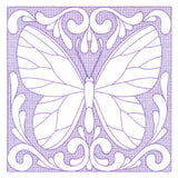 Butterfly Beauty Square 4 (Trapunto)