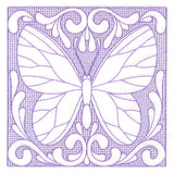 Butterfly Beauty Square 4 (Trapunto)