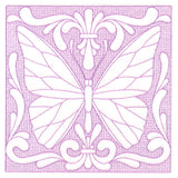 Butterfly Beauty Square 5 (Trapunto)