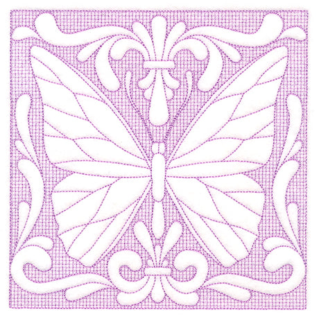 Butterfly Beauty Square 5 (Trapunto)