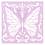 Butterfly Beauty Square 5 (Trapunto)
