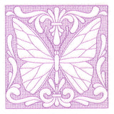 Butterfly Beauty Square 5 (Trapunto)