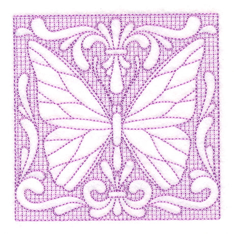 Butterfly Beauty Square 5 (Trapunto)
