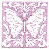 Butterfly Beauty Square 6 (Trapunto)